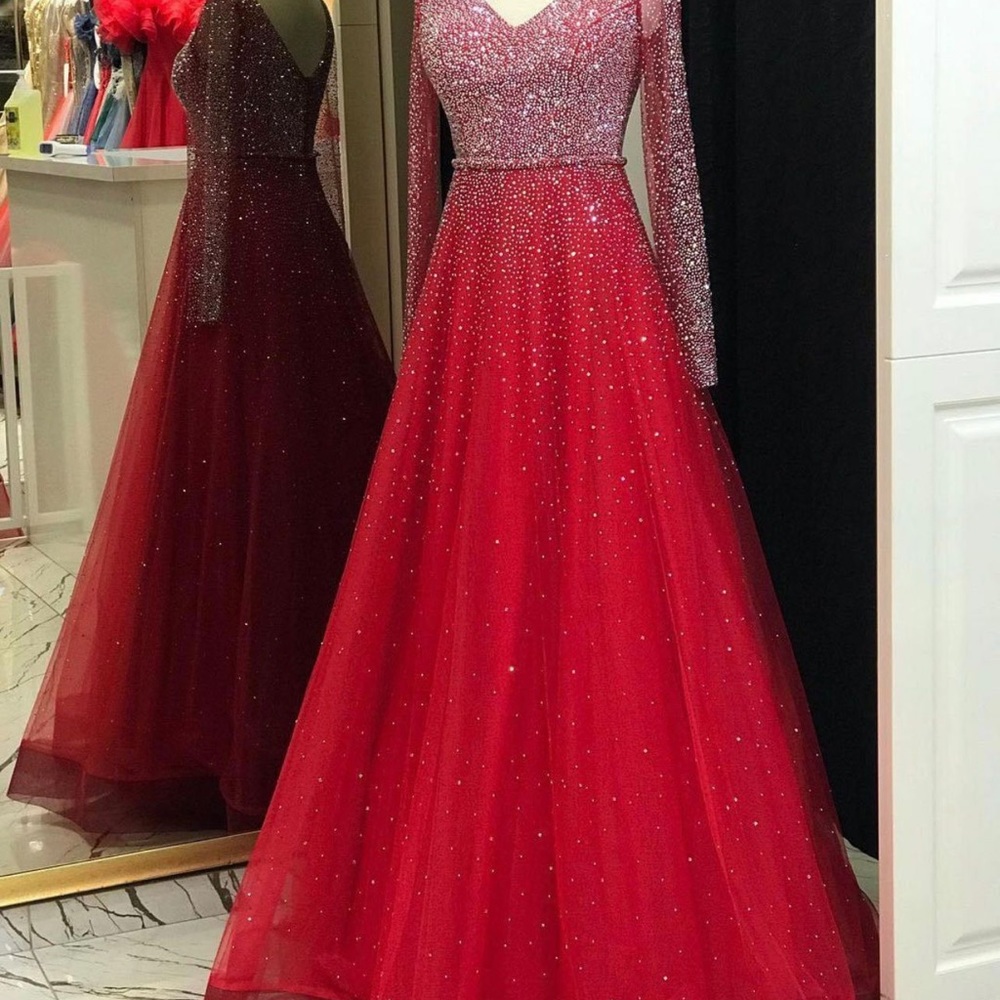Red dress from Turkey. For bridal showers and formal parties.